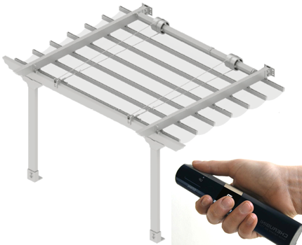 Kit motorización pérgola con mando a distancia Kit motorización pérgola con mando a distancia